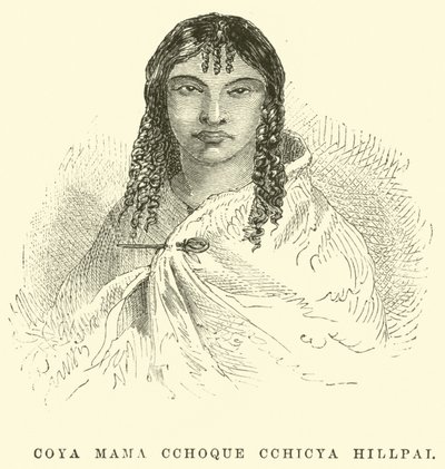 Coya Mama Cchoque Cchicya Hillpai av Edouard Riou