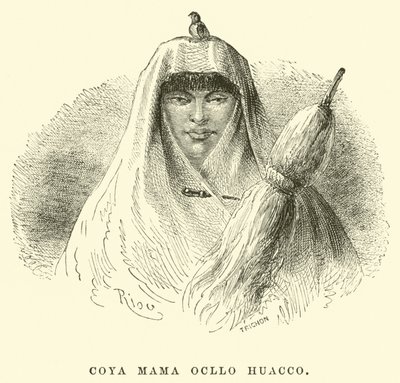 Coya Mama Ocllo Huacco av Edouard Riou