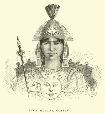 Inca Huayna Capac av Edouard Riou