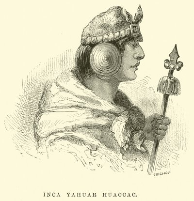 Inca Yahuar Huaccac av Edouard Riou
