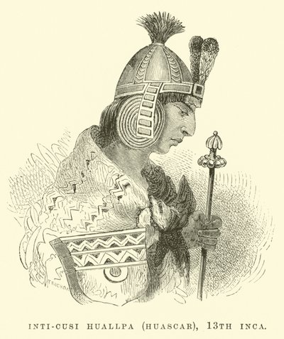 Inti-Cusi Huallpa (Huascar), 13. Inca av Edouard Riou