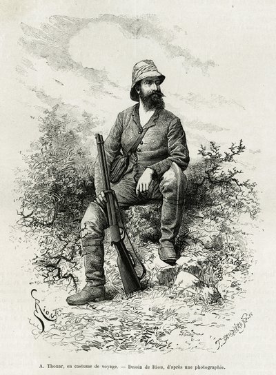 Portrett av Emile Arthur Thouar av Edouard Riou