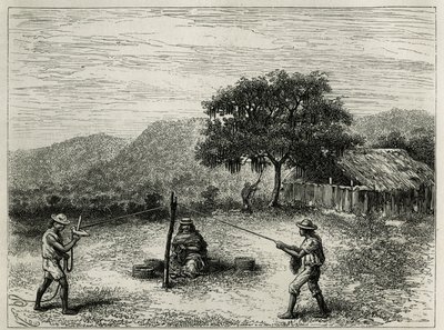 Produksjonen av cabuya, streng av Fourcroya, nær Cartago (Colombia), gravering av Riou, for å illustrere historien om Equinoxiale America av E.Andre, misjonsoppdrag fra den franske regjeringen, publisert i tour du monde, under ledelse av E av Edouard Riou