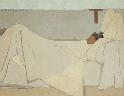 Au lit i sengen, 1891 av Edouard Vuillard
