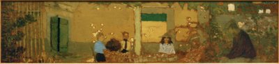 Familie i hagen av Edouard Vuillard