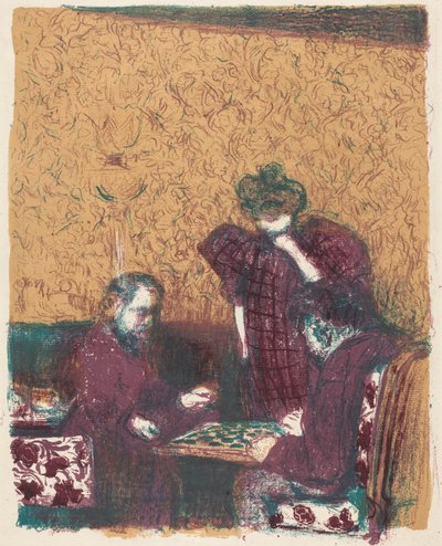 Das Damespiel av Edouard Vuillard