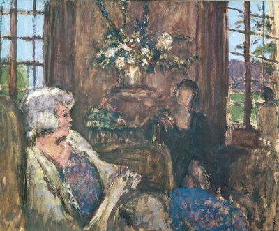 Interiør (gouache) av Edouard Vuillard