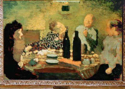 Familien etter maten av Edouard Vuillard