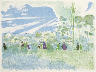 Landskap og interiører: Gjennom markene av Edouard Vuillard