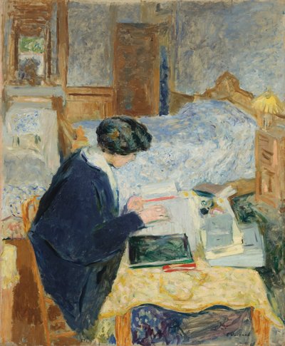 Lucy Hessel leser av Edouard Vuillard