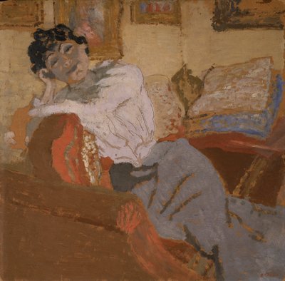Madame Hessel på sofaen av Edouard Vuillard