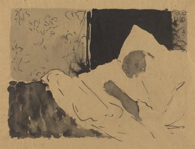 Madame V. Sleeping, ca. 1892. av Edouard Vuillard