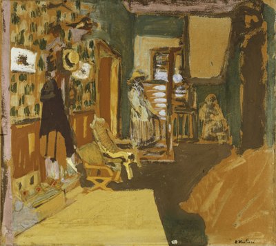Mme Hessel i Gangen, ca. 1909 av Edouard Vuillard
