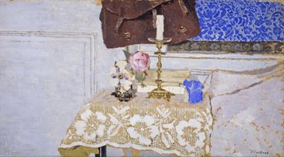 Stilleben med lysestake av Edouard Vuillard