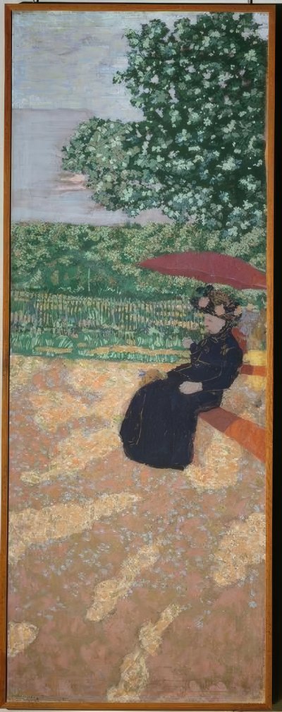 Park i Paris: kvinne i svart av Edouard Vuillard