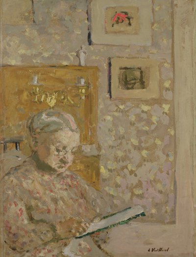 Portrett av Madame Vuillard, kunstnerens mor, ca. 1910 av Edouard Vuillard
