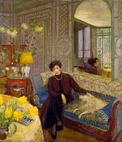 Portrett av Marcelle Aron, kona til Tristan Bernard (1866-1947) 1914 av Edouard Vuillard