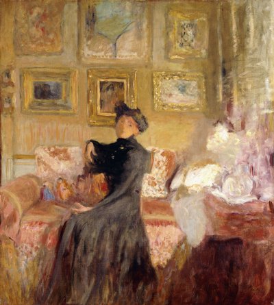 rød sofa; Le Divan Rouge, ca. 1905 av Edouard Vuillard