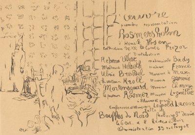 Rosmersholm, 1893. av Edouard Vuillard