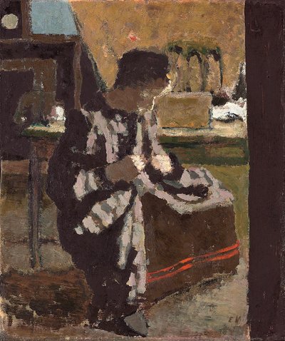 Sying; La couture, ca. 1893 av Edouard Vuillard