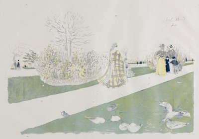 Tuileriehagen av Edouard Vuillard