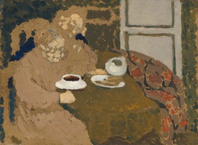To kvinner som drikker kaffe av Edouard Vuillard