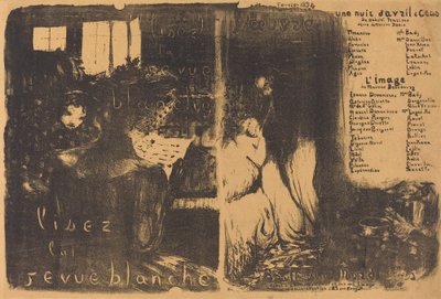 En aprilkveld hos administrerende direktør; Bildet av Edouard Vuillard