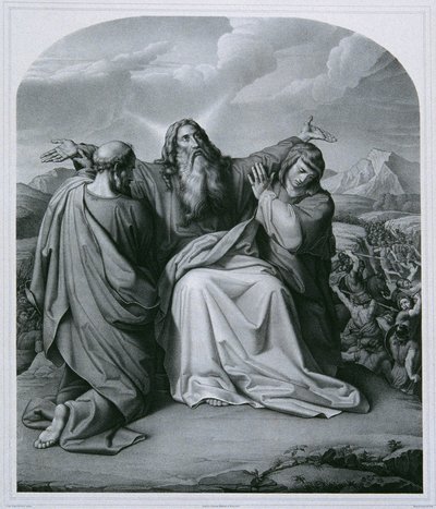 Moses ber om seier av Eduard Friedrich Leybold