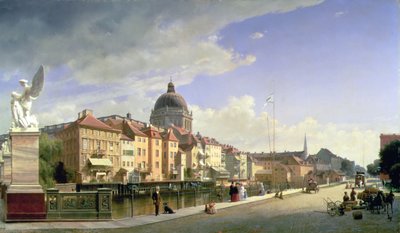 Slottsfrihet fra Schlossbruecke, Berlin av Eduard Gärtner