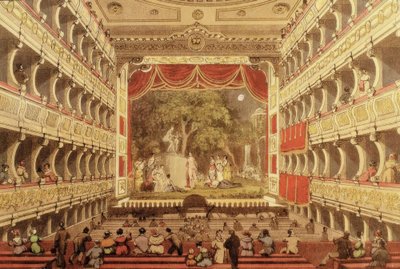 K.K. Court-teater ved siden av slottet av Eduard Gurk