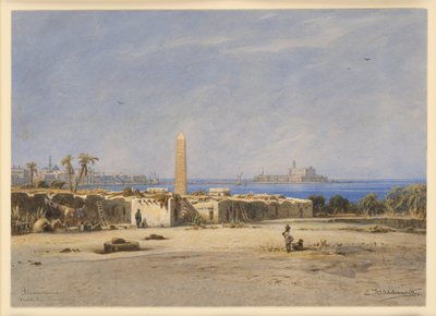 Kleopatras anker i havnen i Alexandria av Eduard Hildebrandt
