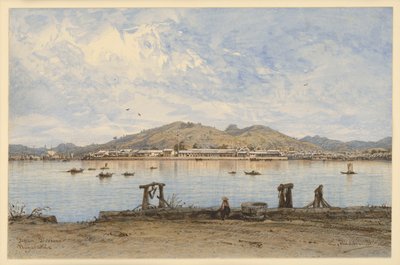 Nagasaki havn av Eduard Hildebrandt