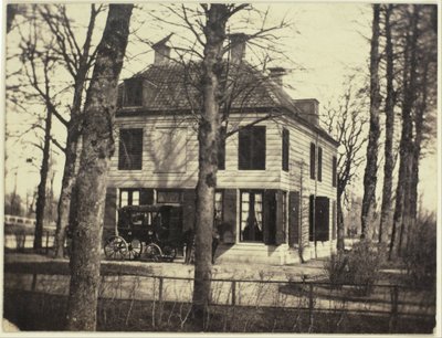 Utsikt over et hus i en park av Eduard Isaac Asser