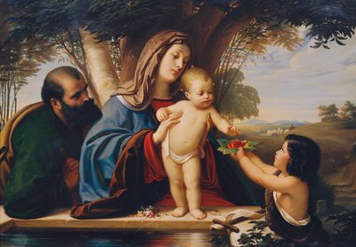 Hellig Familie med Johannesknaben av Eduard Jakob von Steinle