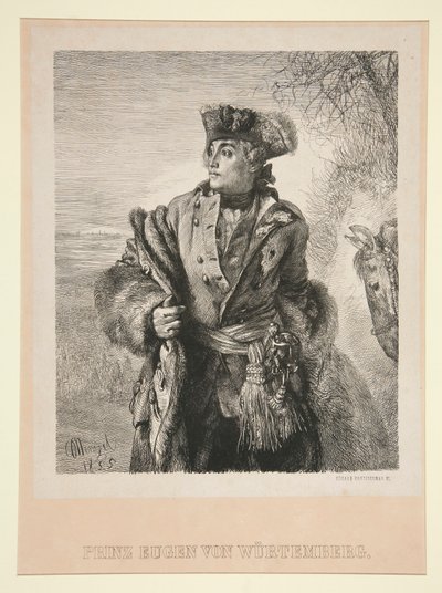 Portrett av prins Eugen von Wurtemberg av Eduard Kretzschmar