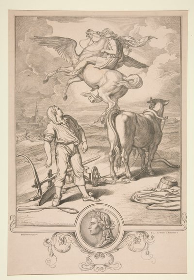 Uten tittel (Mytologisk scene) av Eduard Kretzschmar
