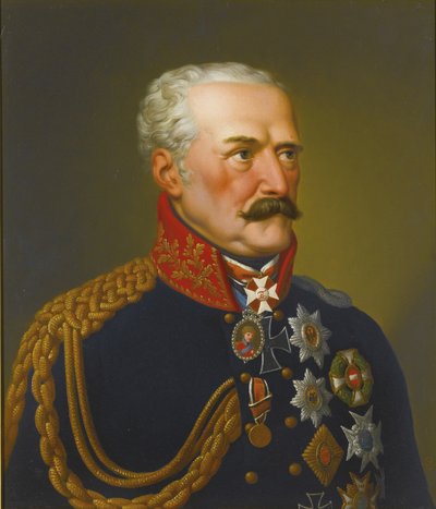 Portrett av Gebhard Leberecht von Blücher, prins av Wahlstatt 1742-1819 av Eduard Ströhling