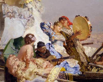 Den nye sangen med ord og musikk, av Edoardo Dalbono, detalj av Eduardo Dalbono