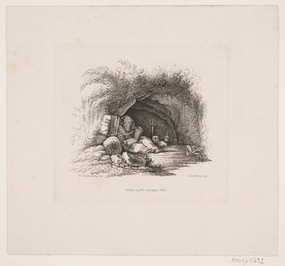 En eneboer i hulen hans av Edvard Fortling