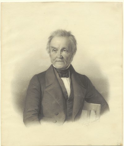 Portrett av Adam Oehlenschlager av Edvard Lehmann