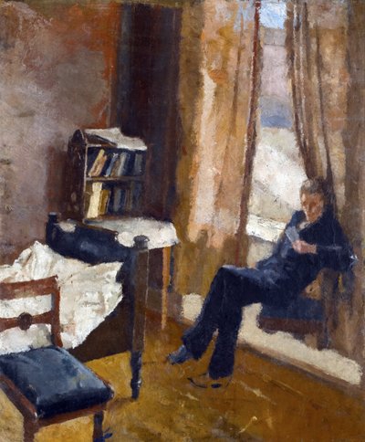 Andreas Reading - Peinture de Edvard Munch (1863-1944) - Olje på papp av Edvard Munch
