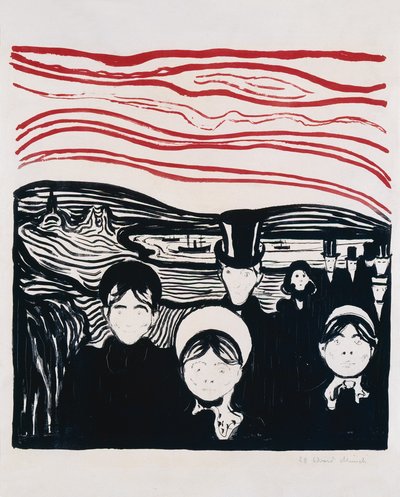 Følelse av angst av Edvard Munch