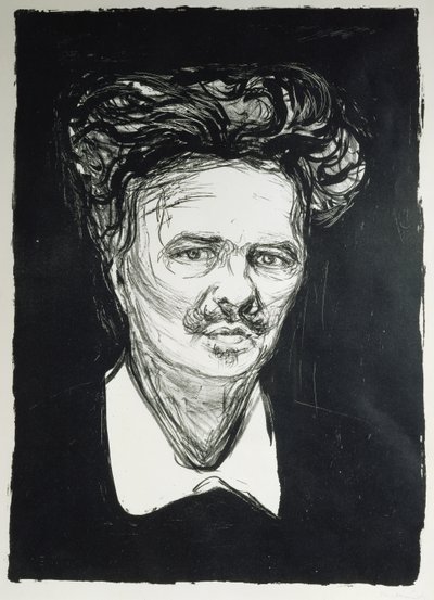 August Strindberg (litho) av Edvard Munch