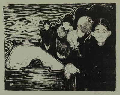 Ved dødsleiet av Edvard Munch