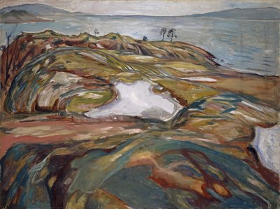Kystlandskap, 1918 av Edvard Munch