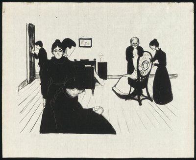 Døden på sykerommet av Edvard Munch