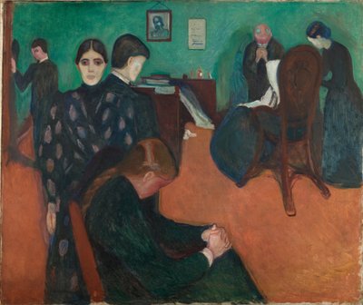 Død på sykehuset av Edvard Munch