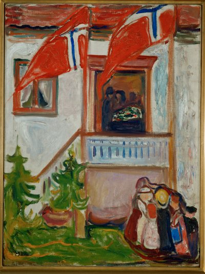 Kistens avgang (olje på lerret) av Edvard Munch