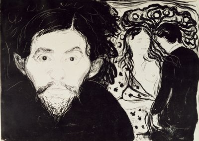 Sjalusi, 1896 av Edvard Munch