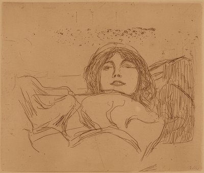 Ung kvinne. 1896 av Edvard Munch